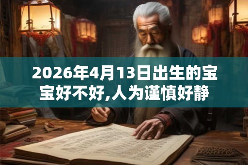 2026年4月13日出生的宝宝好不好,人为谨慎好静