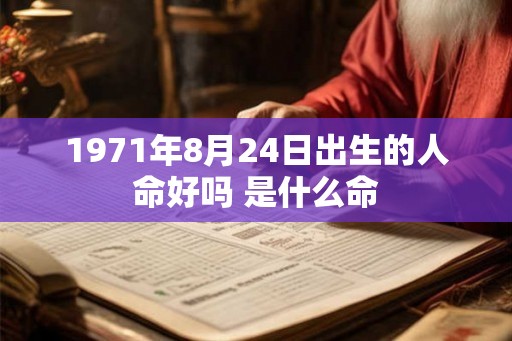 1971年8月24日出生的人命好吗 是什么命