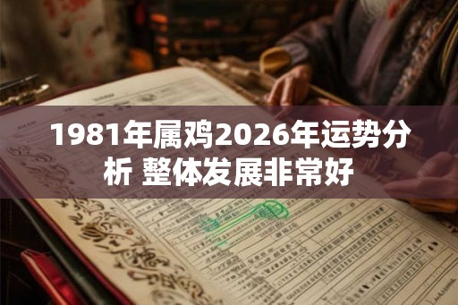 1981年属鸡2026年运势分析 整体发展非常好