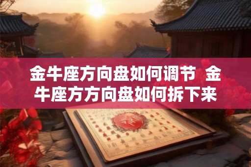 金牛座方向盘如何调节 金牛座方方向盘如何拆下来 金牛座方向盘如何调节 金牛座方方向盘如何拆下来
