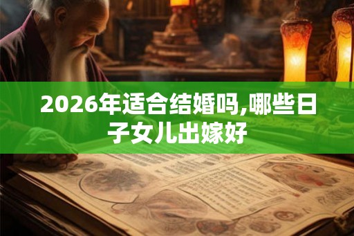 2026年适合结婚吗,哪些日子女儿出嫁好