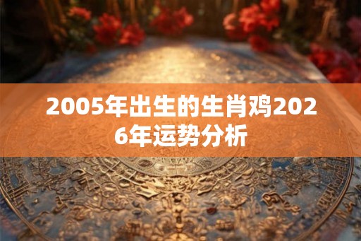 2005年出生的生肖鸡2026年运势分析 2005年出生的生肖鸡2026年运势分析