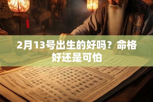2月13号出生的好吗？命格好还是可怕