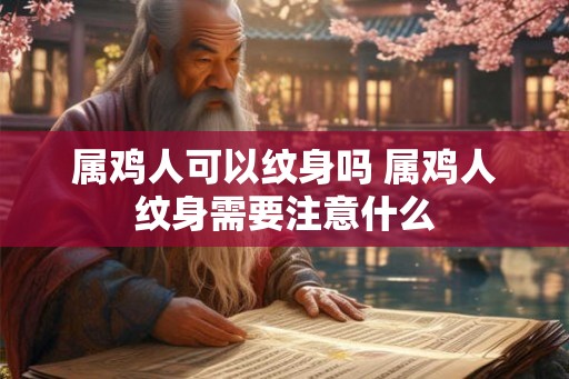 属鸡人可以纹身吗 属鸡人纹身需要注意什么 属鸡人可以纹身吗 属鸡人纹身需要注意什么