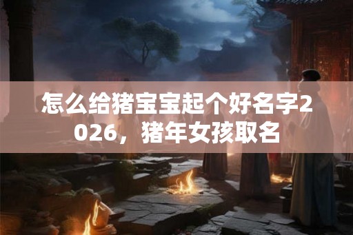 怎么给猪宝宝起个好名字2026,猪年女孩取名 怎么给猪宝宝起个好名字2026,猪年女孩取名