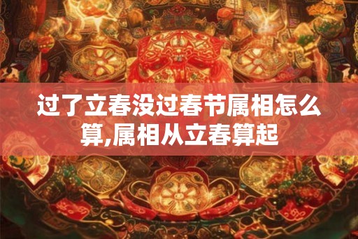 过了立春没过春节属相怎么算,属相从立春算起