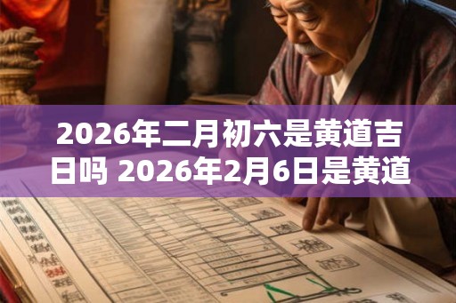 2026年二月初六是黄道吉日吗 2026年2月6日是黄道吉日吗