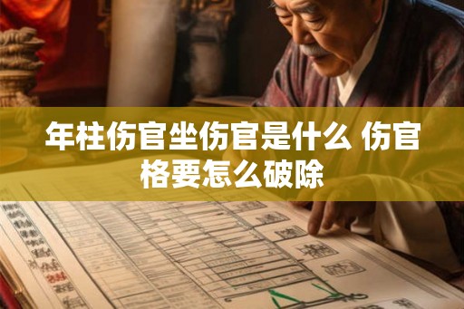 年柱伤官坐伤官是什么 伤官格要怎么破除