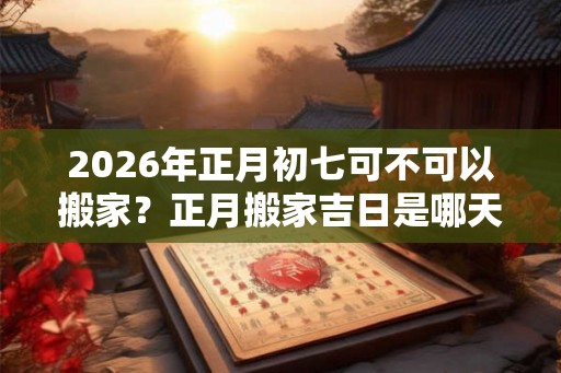 2026年正月初七可不可以搬家？正月搬家吉日是哪天？