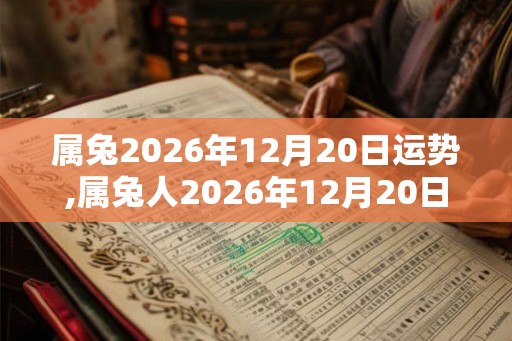 属兔2026年12月20日运势,属兔人2026年12月20日财运,生肖兔2026年12月20日运势 属兔2026年12月20日运势,属兔人2026年12月20日财运,生肖兔2026年12月20日运势