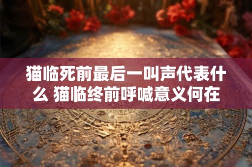 猫临死前最后一叫声代表什么 猫临终前呼喊意义何在