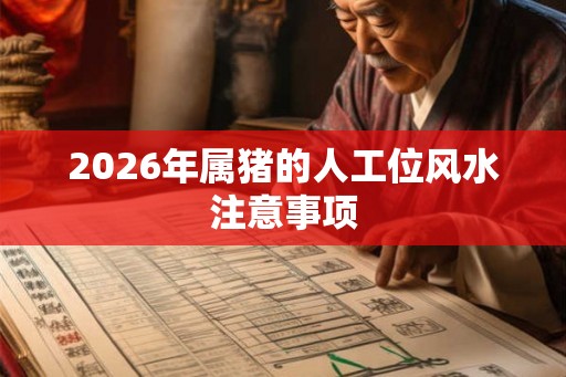 2026年属猪的人工位风水注意事项