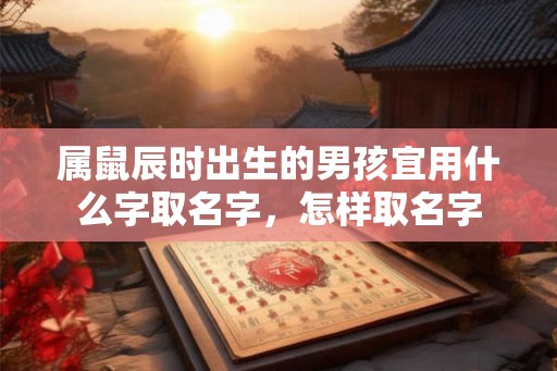 属鼠辰时出生的男孩宜用什么字取名字，怎样取名字