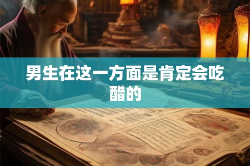 男生在这一方面是肯定会吃醋的 男生在这一方面是肯定会吃醋的