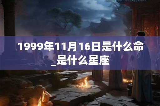 1999年11月16日是什么命_是什么星座