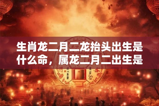 生肖龙二月二龙抬头出生是什么命，属龙二月二出生是富贵命吗？