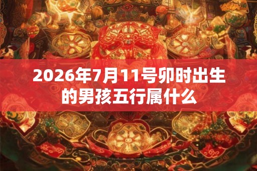 2026年7月11号卯时出生的男孩五行属什么 2026年7月11号卯时出生的男孩五行属什么