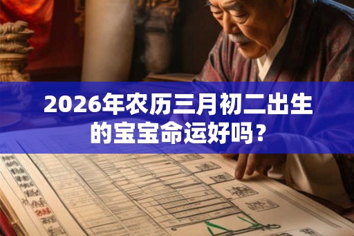 2026年农历三月初二出生的宝宝命运好吗? 2026年农历三月初二出生的宝宝命运好吗?