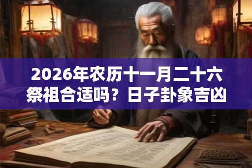 2026年农历十一月二十六祭祖合适吗？日子卦象吉凶？