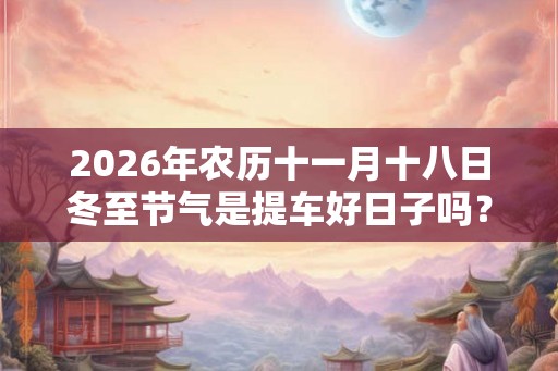 2026年农历十一月十八日冬至节气是提车好日子吗？