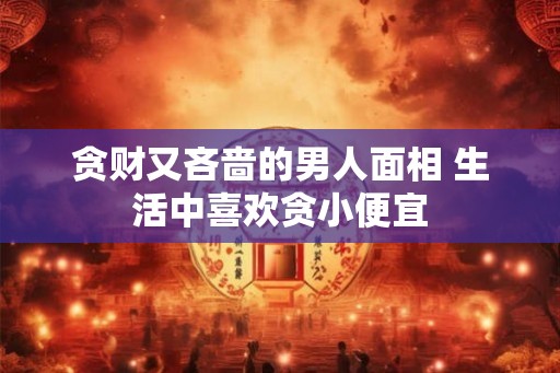 贪财又吝啬的男人面相 生活中喜欢贪小便宜