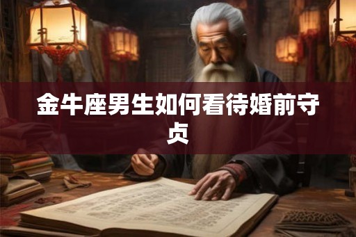 金牛座男生如何看待婚前守贞