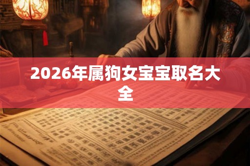2026年属狗女宝宝取名大全 2026年属狗女宝宝取名大全