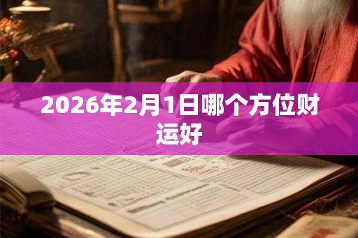 2026年2月1日哪个方位财运好