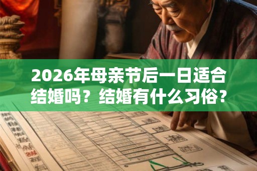 2026年母亲节后一日适合结婚吗?结婚有什么习俗? 2026年母亲节后一日适合结婚吗?结婚有什么习俗?
