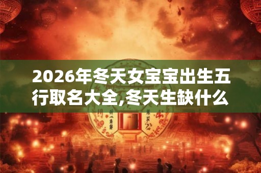 2026年冬天女宝宝出生五行取名大全,冬天生缺什么五行？