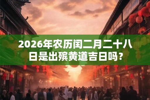 2026年农历闰二月二十八日是出殡黄道吉日吗? 2026年农历闰二月二十八日是出殡黄道吉日吗?