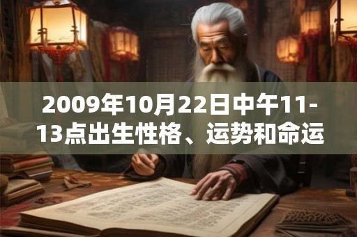 2009年10月22日中午11-13点出生性格、运势和命运