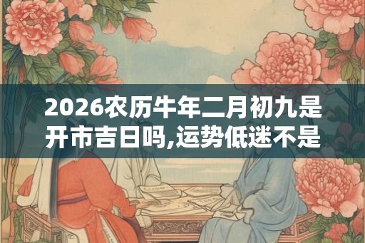 2026农历牛年二月初九是开市吉日吗,运势低迷不是