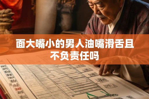 面大嘴小的男人油嘴滑舌且不负责任吗