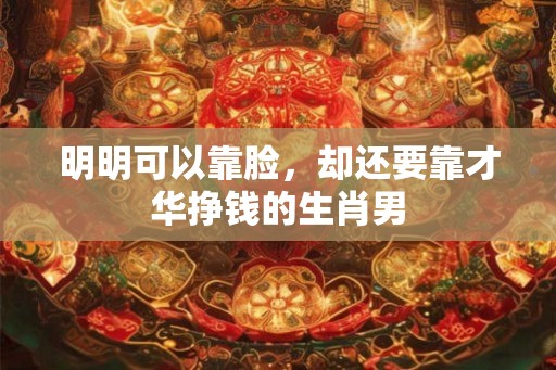 明明可以靠脸，却还要靠才华挣钱的生肖男