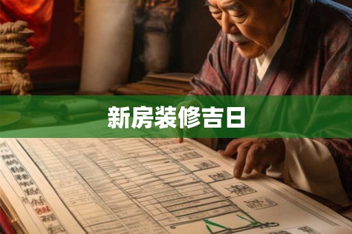 新房装修吉日