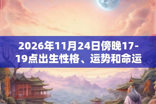 2026年11月24日傍晚17-19点出生性格、运势和命运 2026年11月24日傍晚17-19点出生性格、运势和命运