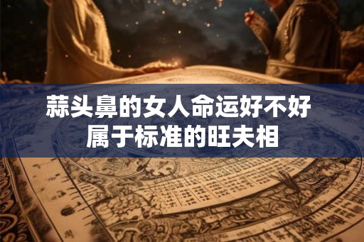 蒜头鼻的女人命运好不好 属于标准的旺夫相