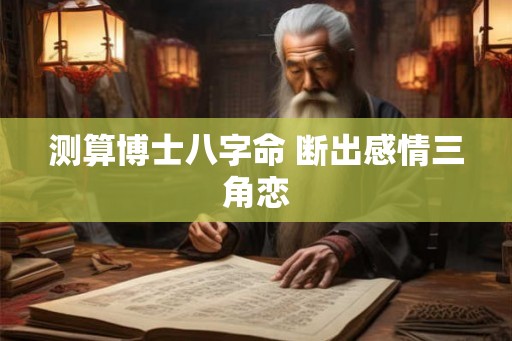 测算博士八字命 断出感情三角恋