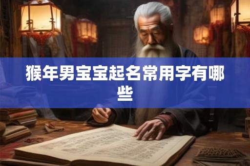 猴年男宝宝起名常用字有哪些 猴年男宝宝起名常用字有哪些