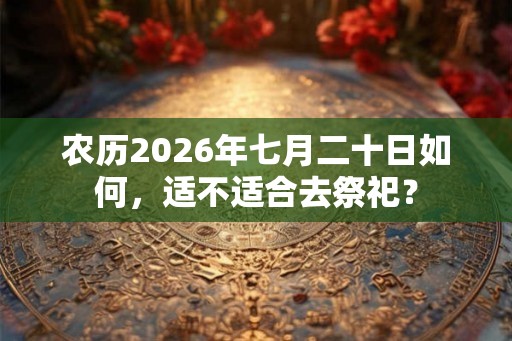 农历2026年七月二十日如何，适不适合去祭祀？