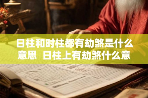 日柱和时柱都有劫煞是什么意思  日柱上有劫煞什么意思