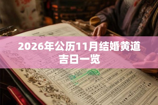 2026年公历11月结婚黄道吉日一览