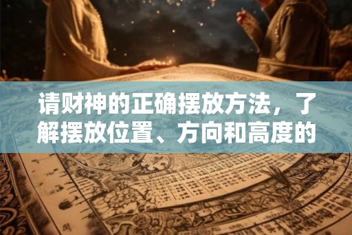 请财神的正确摆放方法，了解摆放位置、方向和高度的注意点