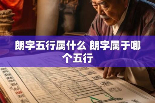朗字五行属什么 朗字属于哪个五行 朗字五行属什么 朗字属于哪个五行
