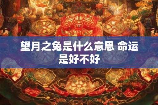 望月之兔是什么意思 命运是好不好