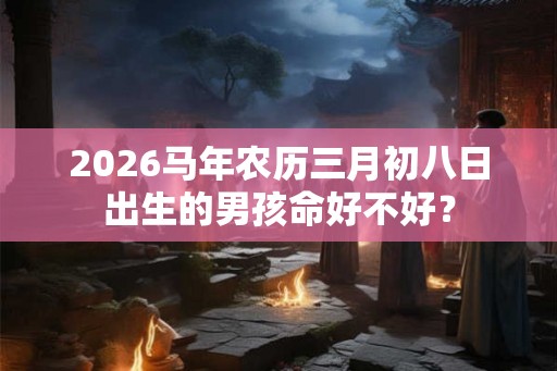 2026马年农历三月初八日出生的男孩命好不好？