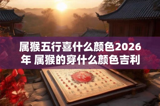 属猴五行喜什么颜色2026年 属猴的穿什么颜色吉利