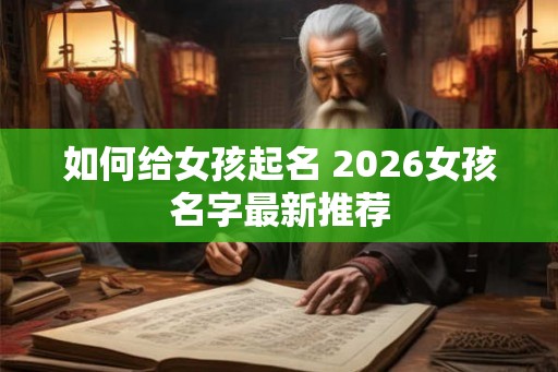 如何给女孩起名 2026女孩名字最新推荐