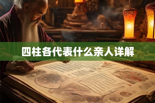 四柱各代表什么亲人详解